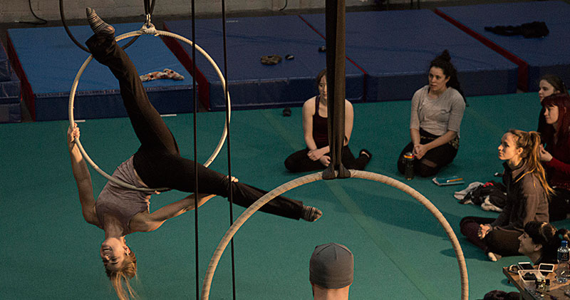 Irish Aerial Creation Centre Creative Intensive Artist on Hoop